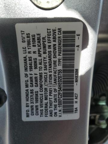 Photo 11 VIN: 19XFC2F54HE020755 - HONDA CIVIC LX 