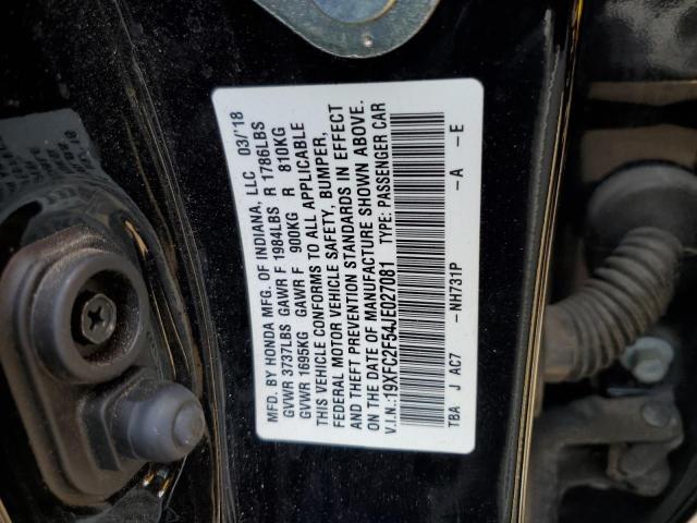 Photo 11 VIN: 19XFC2F54JE027081 - HONDA CIVIC LX 