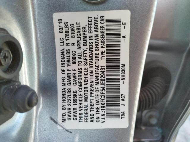 Photo 9 VIN: 19XFC2F54JE029431 - HONDA CIVIC LX 