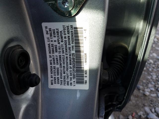 Photo 9 VIN: 19XFC2F55GE049129 - HONDA CIVIC LX 