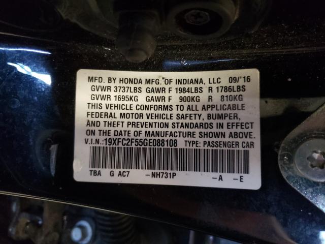 Photo 9 VIN: 19XFC2F55GE088108 - HONDA CIVIC 