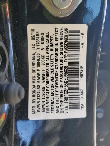 Photo 11 VIN: 19XFC2F55GE096838 - HONDA CIVIC 