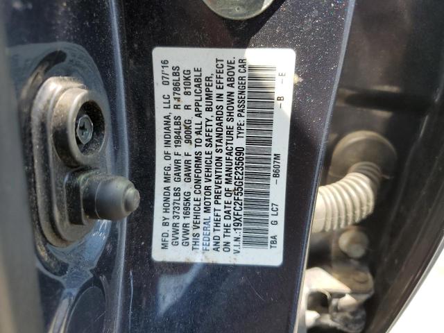 Photo 11 VIN: 19XFC2F55GE235690 - HONDA CIVIC LX 