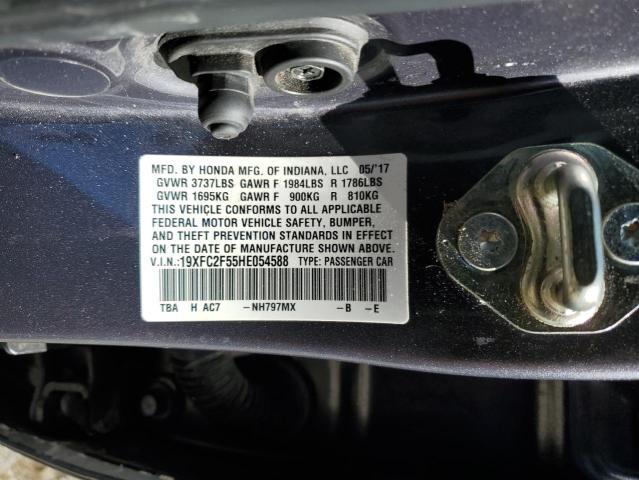 Photo 12 VIN: 19XFC2F55HE054588 - HONDA CIVIC 