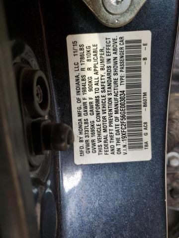 Photo 11 VIN: 19XFC2F56GE003034 - HONDA CIVIC 