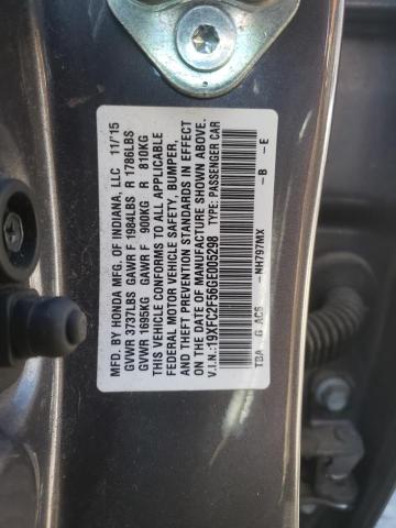 Photo 11 VIN: 19XFC2F56GE005298 - HONDA CIVIC LX 