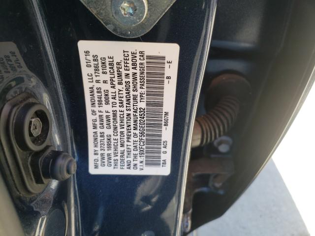 Photo 9 VIN: 19XFC2F56GE024532 - HONDA CIVIC LX 