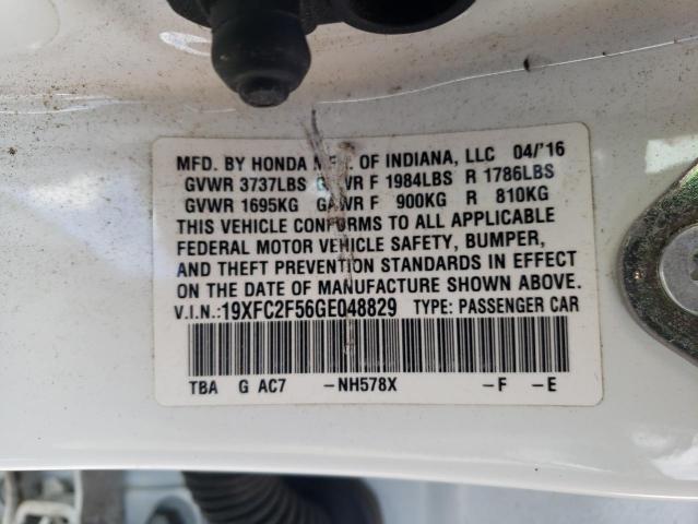 Photo 11 VIN: 19XFC2F56GE048829 - HONDA CIVIC LX 