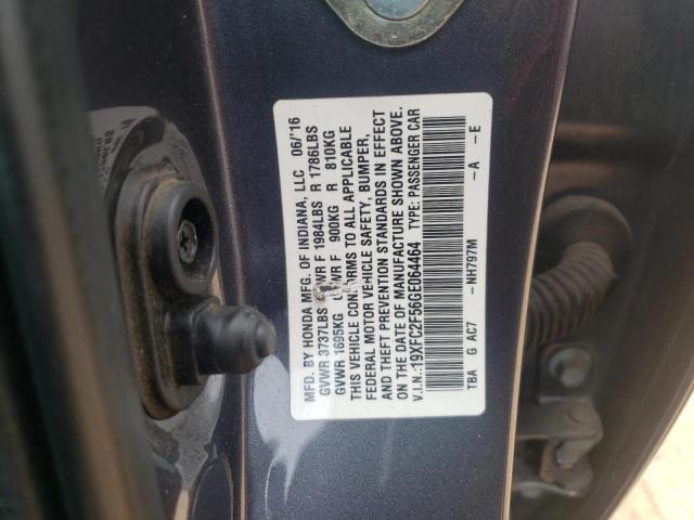 Photo 11 VIN: 19XFC2F56GE064464 - HONDA CIVIC 