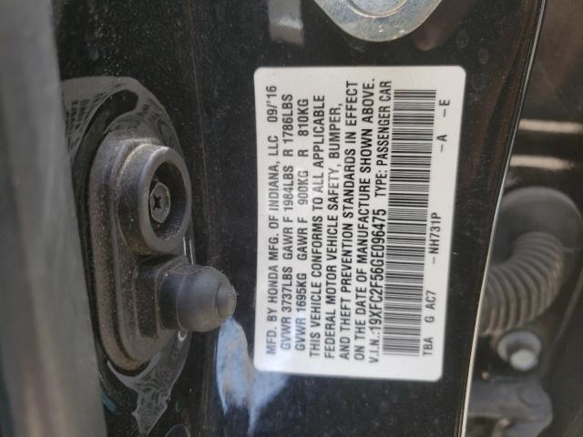 Photo 9 VIN: 19XFC2F56GE096475 - HONDA CIVIC LX 