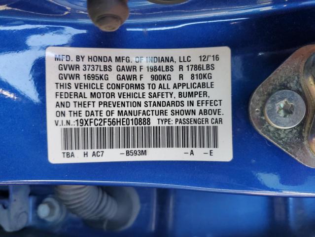 Photo 11 VIN: 19XFC2F56HE010888 - HONDA CIVIC LX 