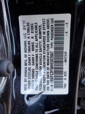 Photo 11 VIN: 19XFC2F56HE022667 - HONDA CIVIC LX 