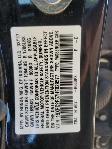 Photo 11 VIN: 19XFC2F57HE029577 - HONDA CIVIC 