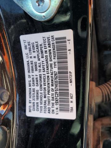 Photo 9 VIN: 19XFC2F57HE076267 - HONDA CIVIC LX 