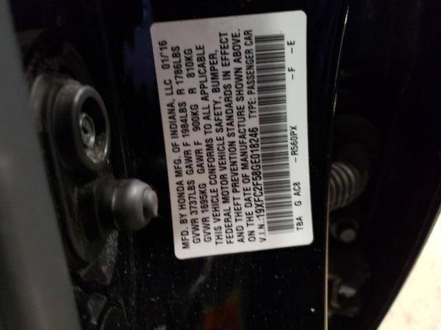 Photo 11 VIN: 19XFC2F58GE018246 - HONDA CIVIC LX 