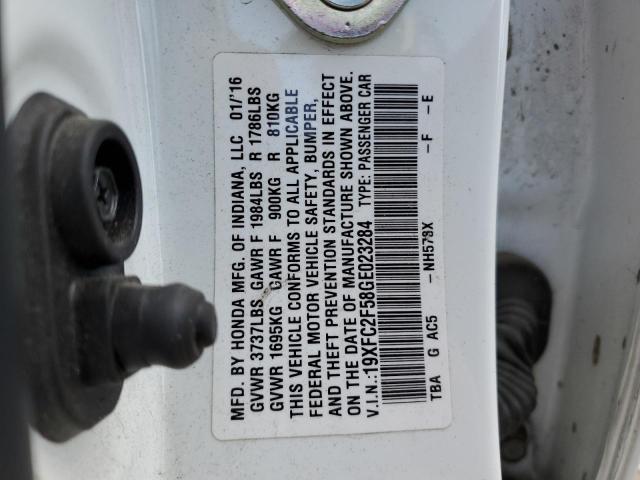 Photo 11 VIN: 19XFC2F58GE023284 - HONDA CIVIC LX 