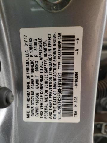 Photo 11 VIN: 19XFC2F58HE018121 - HONDA CIVIC LX 