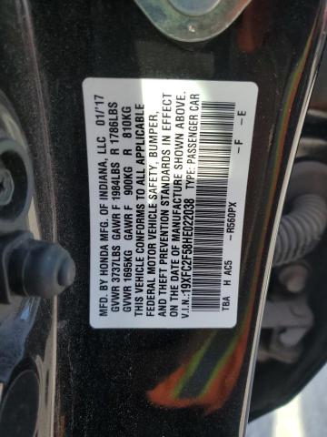 Photo 11 VIN: 19XFC2F58HE022038 - HONDA CIVIC LX 