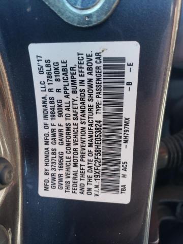 Photo 11 VIN: 19XFC2F58HE053824 - HONDA CIVIC 