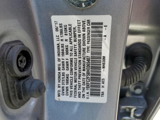 Photo 12 VIN: 19XFC2F58HE065407 - HONDA CIVIC 