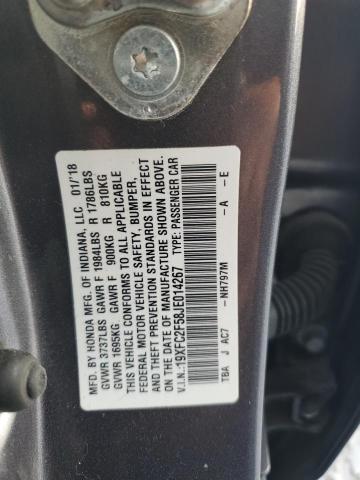 Photo 11 VIN: 19XFC2F58JE014267 - HONDA CIVIC 