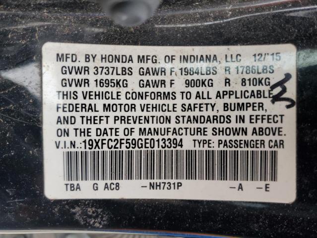 Photo 11 VIN: 19XFC2F59GE013394 - HONDA CIVIC 