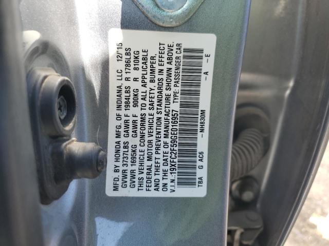 Photo 11 VIN: 19XFC2F59GE016957 - HONDA CIVIC LX 