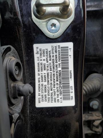 Photo 11 VIN: 19XFC2F59GE228824 - HONDA CIVIC LX 