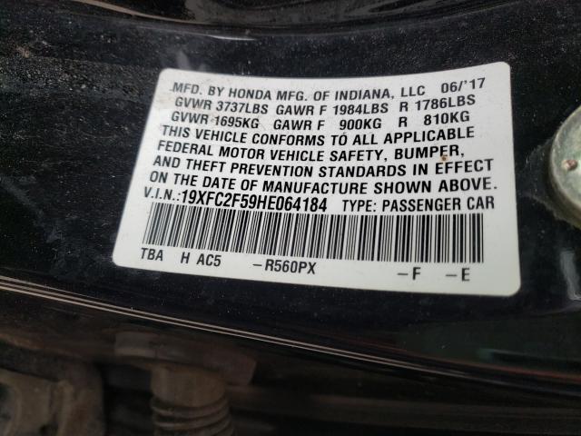 Photo 9 VIN: 19XFC2F59HE064184 - HONDA CIVIC LX 