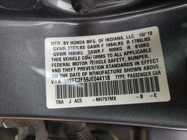 Photo 8 VIN: 19XFC2F59JE044118 - HONDA CIVIC LX 