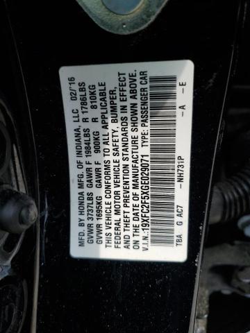 Photo 11 VIN: 19XFC2F5XGE029071 - HONDA CIVIC 