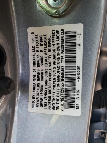 Photo 11 VIN: 19XFC2F5XGE046467 - HONDA CIVIC LX 