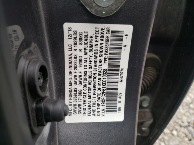 Photo 11 VIN: 19XFC2F61KE010328 - HONDA CIVIC LX 