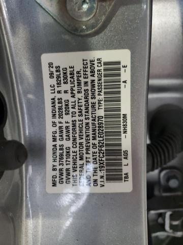 Photo 11 VIN: 19XFC2F62LE028970 - HONDA CIVIC LX 