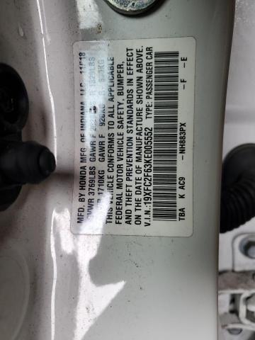 Photo 11 VIN: 19XFC2F63KE005552 - HONDA CIVIC 