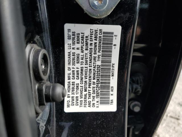 Photo 12 VIN: 19XFC2F63KE025252 - HONDA CIVIC LX 