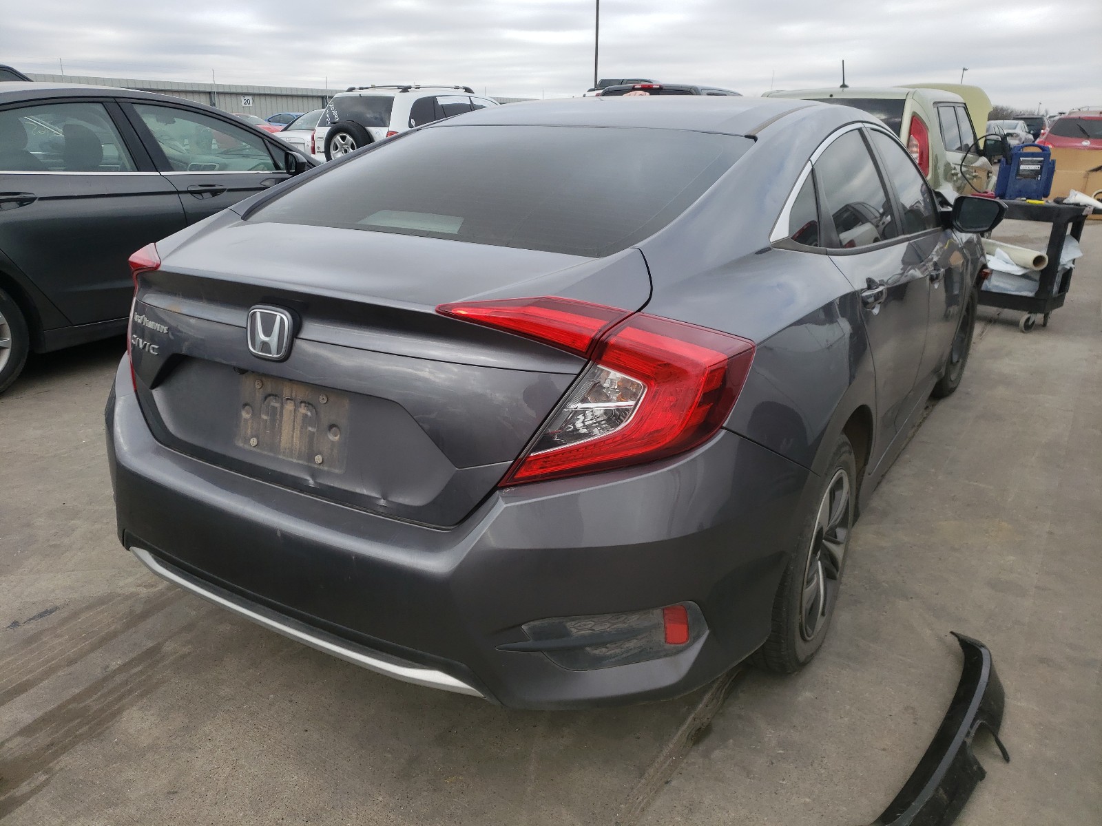 Photo 3 VIN: 19XFC2F65KE013068 - HONDA CIVIC LX 