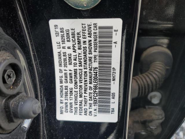 Photo 11 VIN: 19XFC2F66LE004476 - HONDA CIVIC LX 