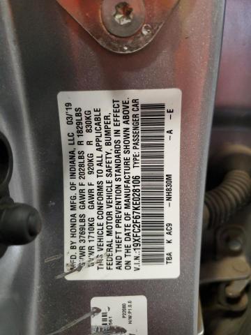 Photo 11 VIN: 19XFC2F67KE028106 - HONDA CIVIC LX 