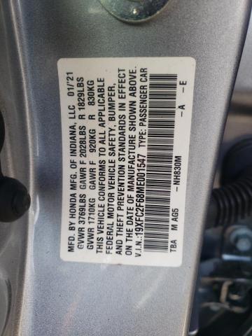 Photo 11 VIN: 19XFC2F68ME001547 - HONDA CIVIC 