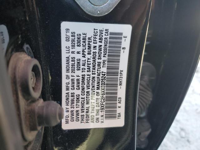 Photo 12 VIN: 19XFC2F6XKE025247 - HONDA CIVIC LX 