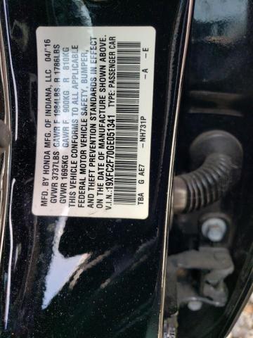 Photo 11 VIN: 19XFC2F70GE051341 - HONDA CIVIC EX 