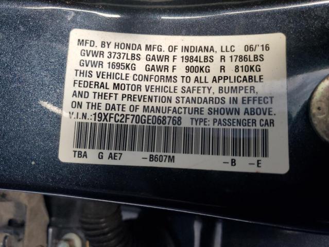 Photo 11 VIN: 19XFC2F70GE068768 - HONDA CIVIC 