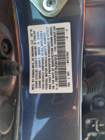 Photo 11 VIN: 19XFC2F70JE041013 - HONDA CIVIC 