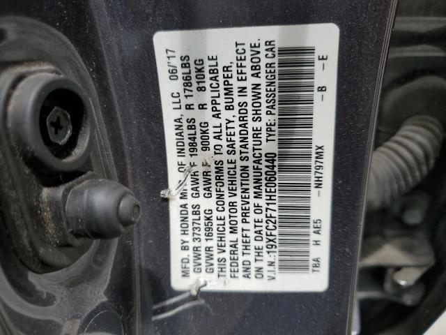 Photo 12 VIN: 19XFC2F71HE060440 - HONDA CIVIC 