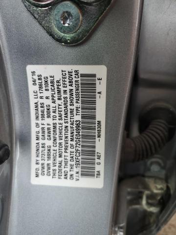 Photo 11 VIN: 19XFC2F72GE049963 - HONDA CIVIC EX 