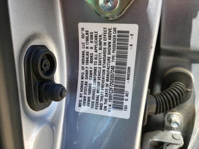 Photo 11 VIN: 19XFC2F72GE057240 - HONDA CIVIC 