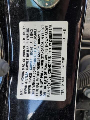 Photo 12 VIN: 19XFC2F72HE022716 - HONDA CIVIC 