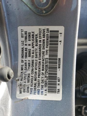 Photo 11 VIN: 19XFC2F72HE067073 - HONDA CIVIC 