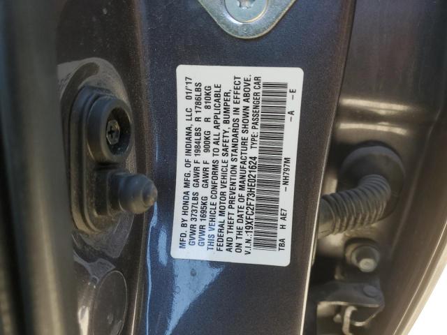 Photo 11 VIN: 19XFC2F73HE021624 - HONDA CIVIC EX 